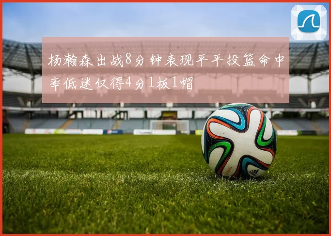 杨瀚森出战8分钟表现平平投篮命中率低迷仅得4分1板1帽